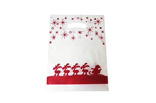 Tragetaschen LDPE 'Xmas Special Edition Available in Various Sizes and Quantities, 100 Items, 38 x 45 + 2 x 5 cm