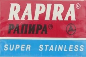 5 Rapira Stainless Chrome blades (1 pack) + 1 Free Silver Star bIade