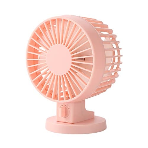 WANGZHENZHEN USB Mini simple fan office desktop small fan mute fan,Pink