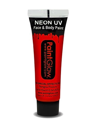 Neon UV Face & Body Paint Red