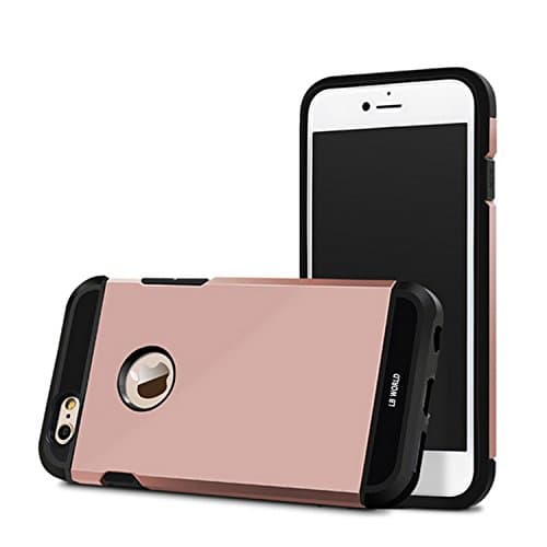 iPhone 6s Plus case LB World Tough Armour Case, Rugged Case, Shock Resistance, Drop proof, Water proof, Slim fit light weight with Double layer protection for iPhone 6s plus (5.5inch), Rose Gold)