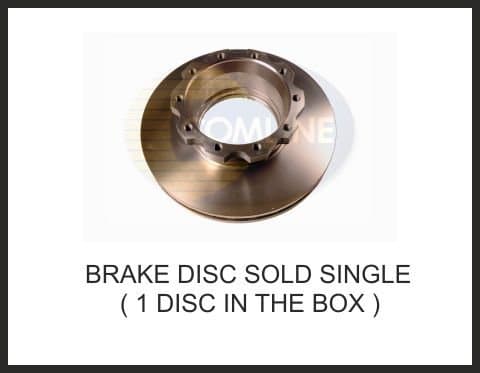 Man 24.332 Df 12.0 Rear Brake Disc Single Year 4/1987-2/1990 Fze