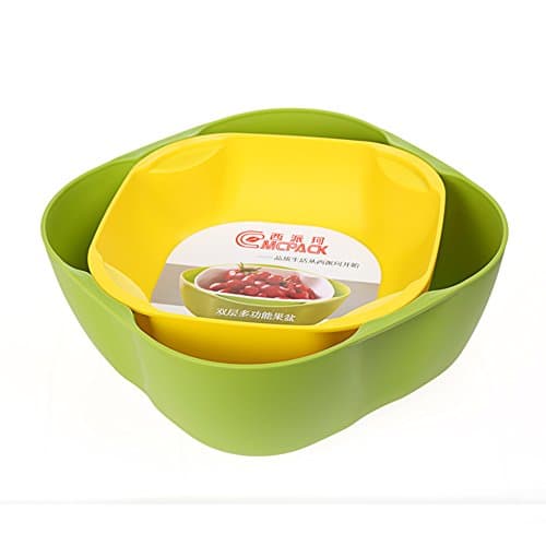 a two-tier creative fruit bowl/ snack sweet dried fruit box/European fashion fruit bowl set-F