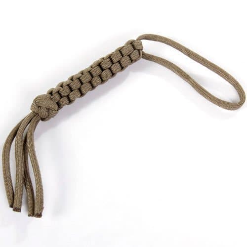 onewiller Square Weave Knife Lanyard--Khaki