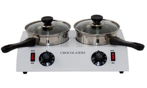 Gowe® 2 Pot Chocolate Melting Pot Top Quality, 2.5 Kg Chocolate