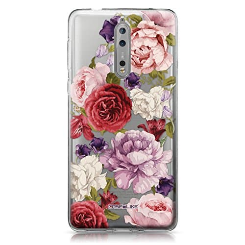 CASEiLike Nokia 8 Sirocco case, Mixed Roses 2259 Pattern TPU Case Bumper Snap-on Back Cover for Nokia 8 Sirocco