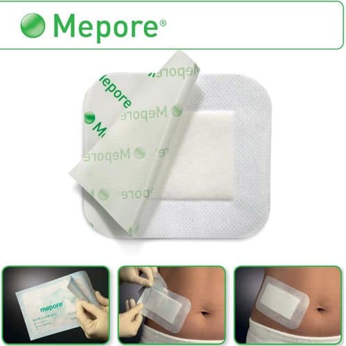 MeporeSelf Adhesive Absorbent Fabric Dressing - 9 x 30cm (Pack 30)