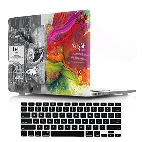 Macbook Air 13" Case with Keyboard Cover,DIGIC Hard Plastic Cover Case with Keyboard Protector for Macbook Air 13.3 inch(A1369/A1466),Technology Brain