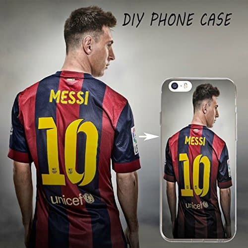 iPhone 6s Plus Case 5.5'', SPlGEN [Liquid Armor] SOFT-FLEX [Crystal Clear] Premium Clear Flexible Soft TPU / Extra Grip Case for Apple iPhone 6 Plus(2014) / 6s Plus 5.5 Inch (2015) - Crystal Clear (SPG118) (Messi Style 2)