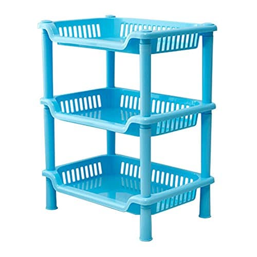TougMoo High Quality Wall Mount 304 Ss Material Double Level Bathroom Accessories Shelves,Corner Basket,Blue
