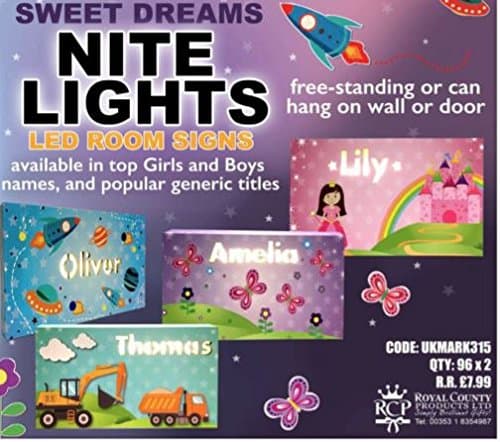 Sweet Dream Personalised Night Light Sign - Imogen