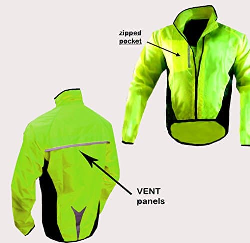 HILTON ENTERPRISES CYCLING JACKET WATERPROOF HIGHLY VISIBLE (4 X LARGE)