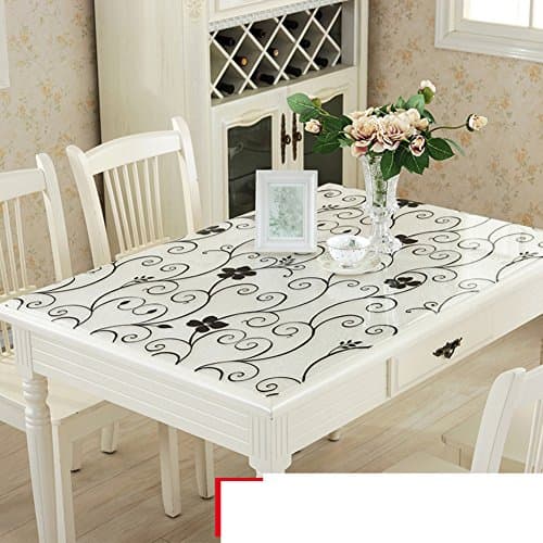coffee table mat/[soft glass],pvc table cloth/[waterproof], burn-proof, disposable, plastic tablecloths/[printing],transparent table cloth-D 90x90cm(35x35inch)