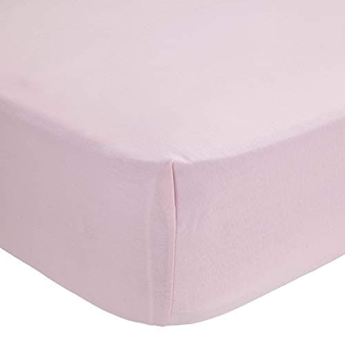Abstract Fitted Bed Sheets Soft Jersey Comfort Deep Pocket (33" X 75" Pink)