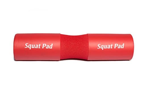 BRAND NEW Squat Pad for Barbell Squats, Hip Thrusts, Lunges - Exercise Barbell Squat Pad - Relieves Muscle Stress - Foam Sponge Pad - Shoulder Support Squat Pad - Fits Olympic Sized Barbells (Red)