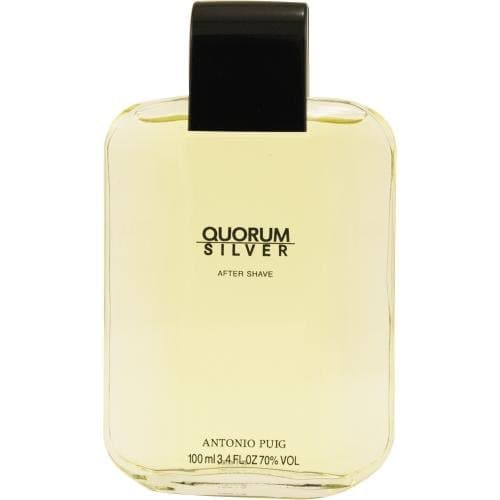 QUORUM SILVER by Antonio Puig AFTERSHAVE 3.4 OZ (Package Of 3)