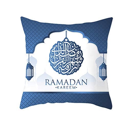 Holywin Muslim Ramadan Pattern Polyester Cushion Cover Pillow Case Home Decor Sofa Bed Home Decor Pillowcase Cushion Cover