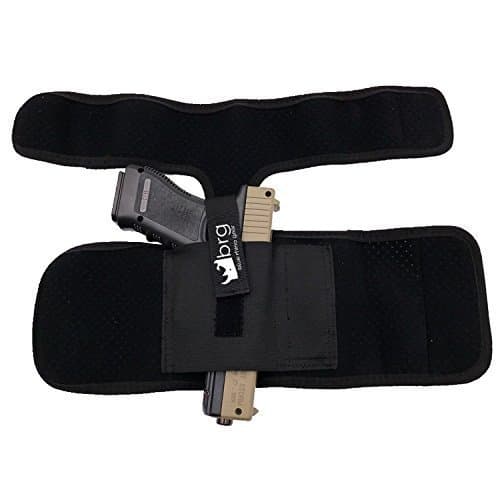 Ankle Holster Adjustable Neoprene Padding For Concealed Gun Carry, For Men And Women, Perfect Fit With Magazine Pocket, Law Enforcement, Security Guards For Glock 42, 43, 36, 26,.380,.38,Ruger LCP,LC9