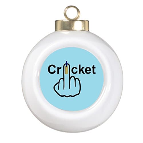 Personalised Christmas Tree Decoration Middle Finger Tree Decorating Ideas Cricket