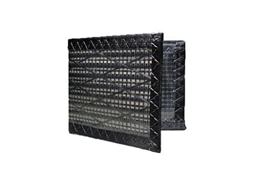 Carbon Fiber RFID Blocking Front Pocket Bifold ID Wallet, Black