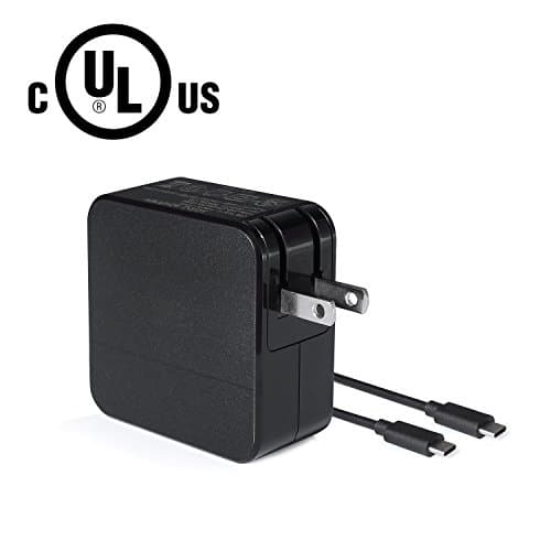 GUKIMAX USB C Charger With 1.8m Cable 45W PD Charger Wall Charger Adapter USB Type C Power Adapter for MacBook/Pixelbook, Fast Charging iPhone 8/8+ /X, Samsung S8/8+, Pixel/Pixel 2, Nintendo Switch