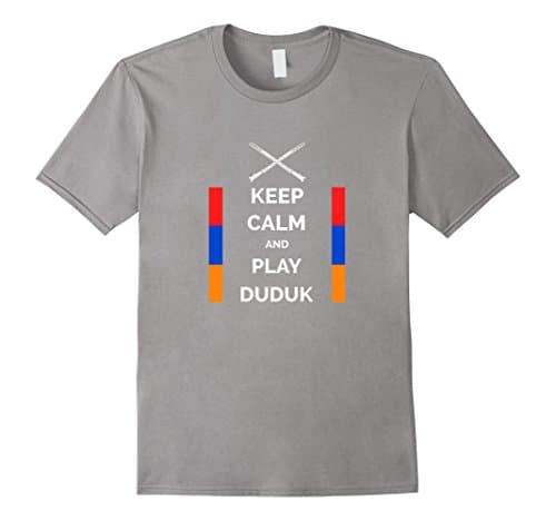 Mens keep Calm And Play Duduk Small Slate
