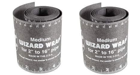 Flange Wizard 496-WW-17 WW-17 Wizard Wraps, 3 7/8" x 60", Heat Resistant, Medium (2-(Pack))