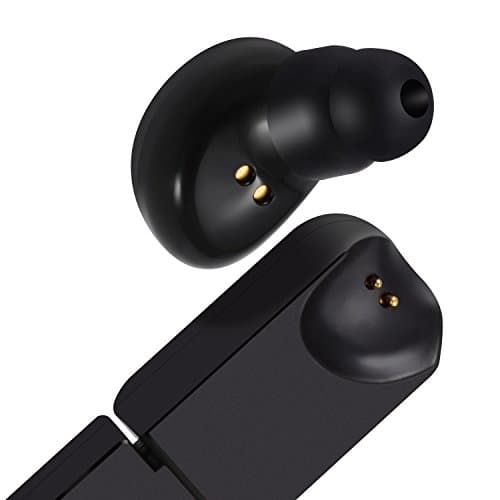 Bluetooth Earbud, TuneActive Ergonomic Smallest Invisible Wireless Car headset [Magnetic USB Charging], HD Mic with Hands-free Calling Mini Office Earphone Light Sport Headphones One Earpiece (Black)