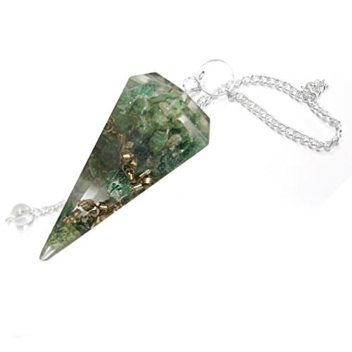 1 (One) Orgone Labradorite Pendulum with Silver Tone Bail Rp Exclusive COA AM15B5-03