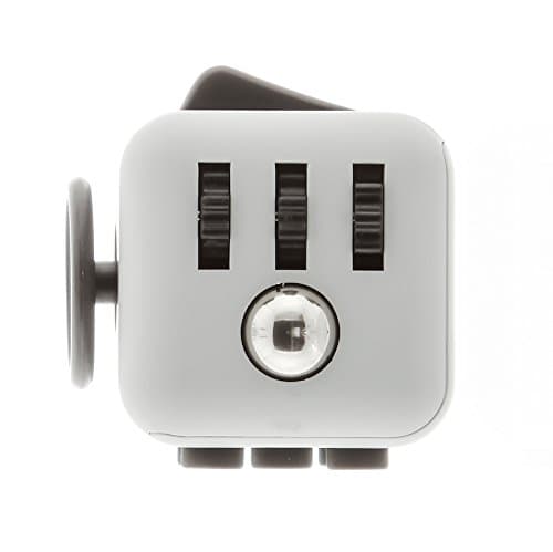 Official Stress Cube (5 COLORS) by TheStressCube.com - A Fidget Cube For Adults And Children With Anxiety, Stress, ADD &amp; ADHD (Nimbostratus (Gray/Black))