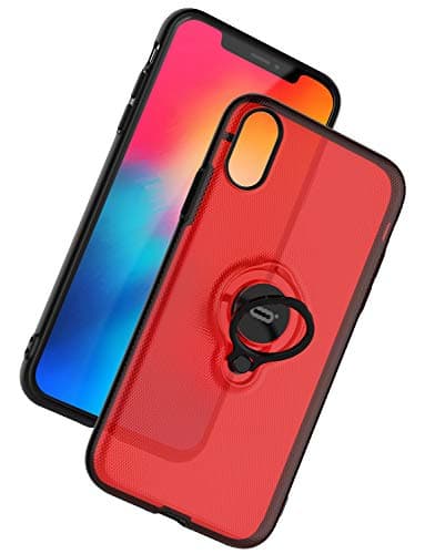 ICONFLANG iPhone XR Case, Ultra-Slim iPhone XR Case Ring Holder Stand Compatible Magnetic Car Mount Cover Case Apple…