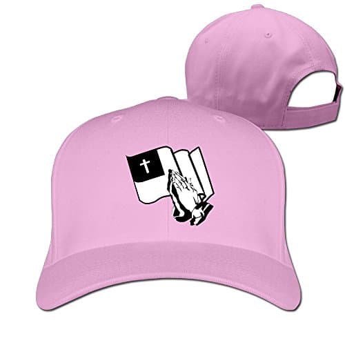 Adjustable Baseball Cap Hats - Praying Hands And The Christian Flag