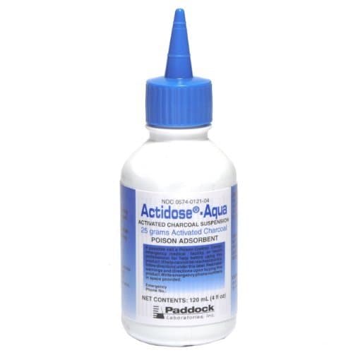 Actidose-Aqua Active Charcoal Suspension Liquid, 4 oz per Bottle (4 Pack)