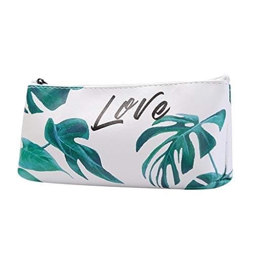 Goddesslili Pencil Case, Creative Turtle Leaf Pencil Bag Large Capacity Simple Fresh and Waterproof Design for Boys Girls College Student Back to School Supplies