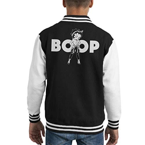 Betty Boop Light Text Kid's Varsity Jacket