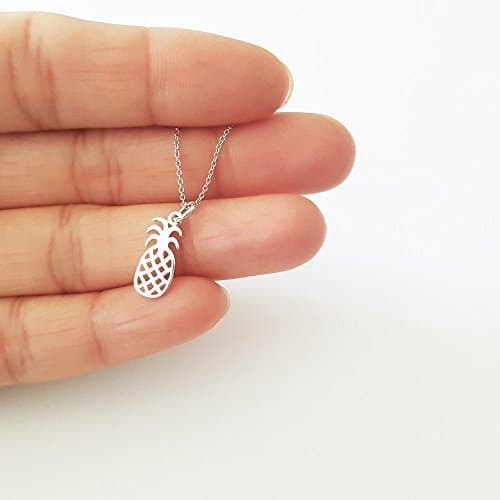 Sterling Silver Pineapple Necklace 20"
