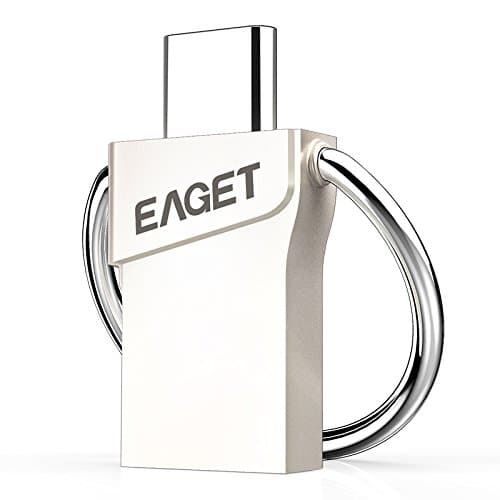 Soonbuy EAGET Dual Interface Flash Drive 32GB 64GB Waterproof USB3.0 Type-C3.1 Supper Speed for Apple MacBook &amp; OTG Mobile Phone