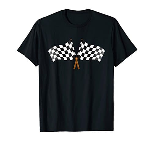 Racing Car Checkered Flag T Shirt