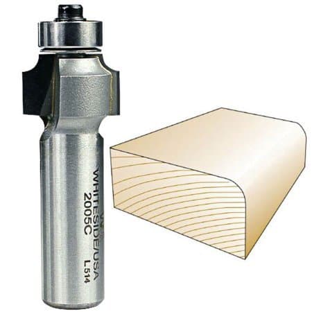 Whiteside #2005C Roundover Bit - 1/2 Sh X 1/8 R WLM