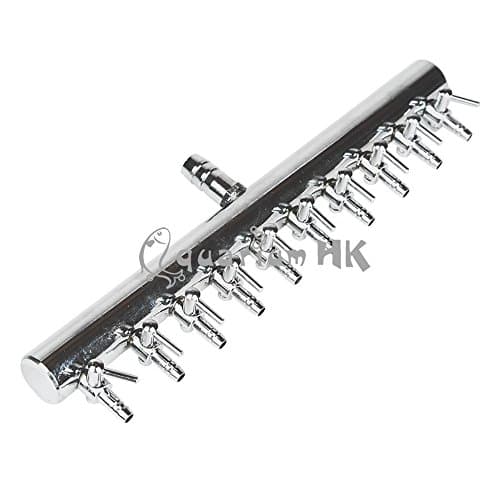 Aquarium Air Flow Controller Stainless Steel Splitter Pump Switch Lever Valve (12 Way)