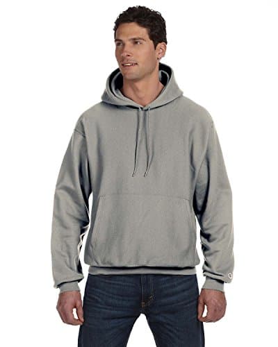 Champion Reverse Weave 12 oz Pullover Hood - OXFORD GRAY - M - (Style # S1051 - Original Label)