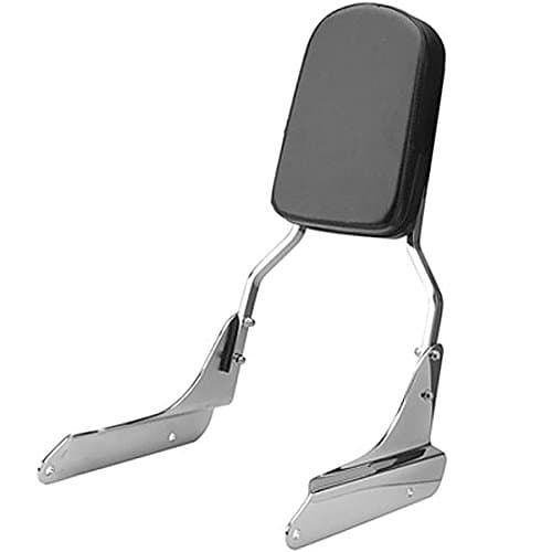 Krator Sissy Bar Backrest Motorcycle Passenger Seat Pad Compatible with 2000-2004 Honda Shadow VLX 600 / VT600C