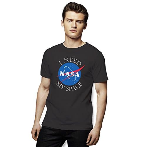 I Need My Space Man's T-Shirt Large Grey