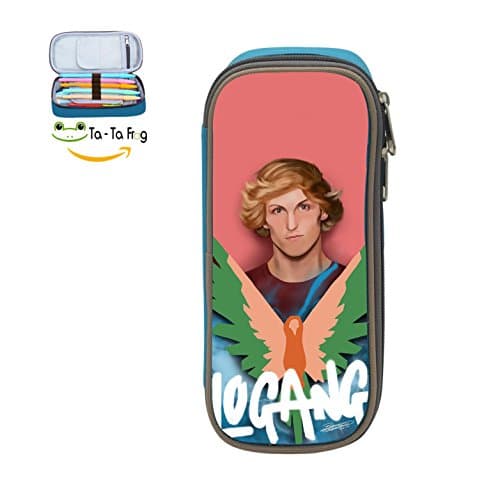 PINGPING88 Logan Paul Pencil Case Bag Storage Organizer Student Box Blue