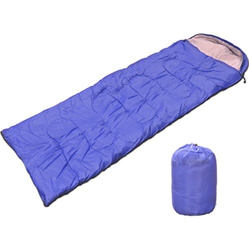 SunnyRoyal Sleeping Bag Envelop Lightweight Portable Waterproof with Compression Sack For Kids adults Traveling Camping Hiking 2.09lbs/4.19lbs Great For 4 Season (Purple, 4.19lbs)