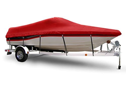 WINDSTORM by Eevelle Boat Covers for V Hull Runabout, 29-Feet 6-Inch Length up to 102-Inch Width Inboard, Red