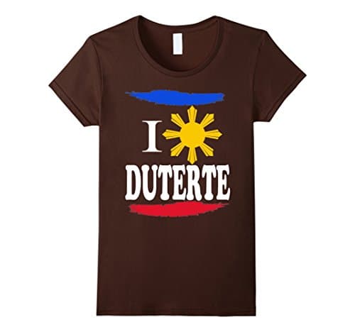 Women's Duterte DU30 T-Shirt Small Brown