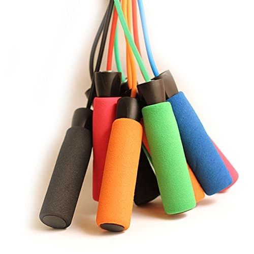 Speed Jump Rope for Endurance Training and Fat Burning - Easy Adjustable for Women and Kids - Black