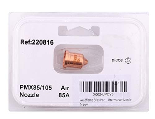 Weldflame 5Pcs Pack 220816 Fits Hypertherm Powermax 85 & 105 Aftermarket Nozzle