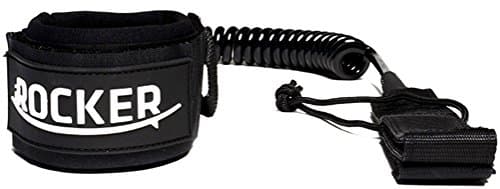iROCKER SUP Premium Ankle Leash 10' Coiled Super Strong 7 mm Cord